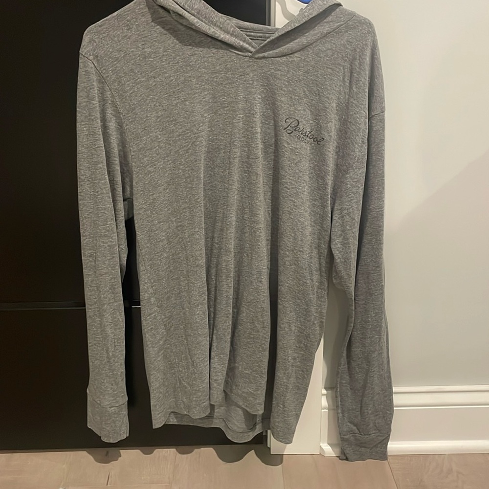 Barstool golf medium gray hoodie